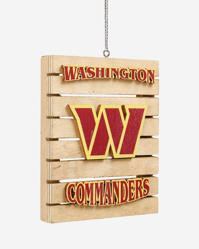 Washington Commanders Wood Pallet Sign Ornament FOCO - FOCO.com